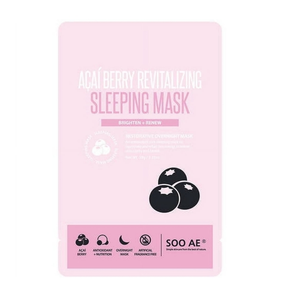 Soo Ae Acai Berry Revitalizing Sleeping Mask, .35 oz 12 pack - Picture 1 of 2